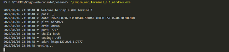 用go语言编写的基于web的远程terminal